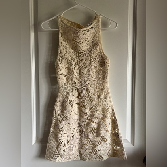 H&M Cream Crochet Mini Dress - Picture 5 of 11
